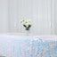 Sequin 60"x102" Rectangle Tablecloth Iridescent Blue - Big Payette Design for Modern Gatherings