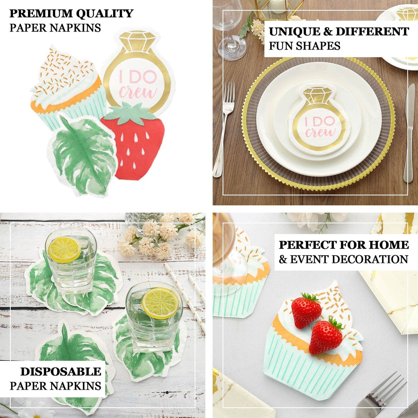 20-Pack Paper Cocktail Napkins with Tropical Leaf Design Green - Stylish Disposable Napkins for Events