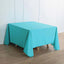 Polyester Square 90"x90" Tablecloth Turquoise - Wrinkle-Resistant & Durable Table Cover