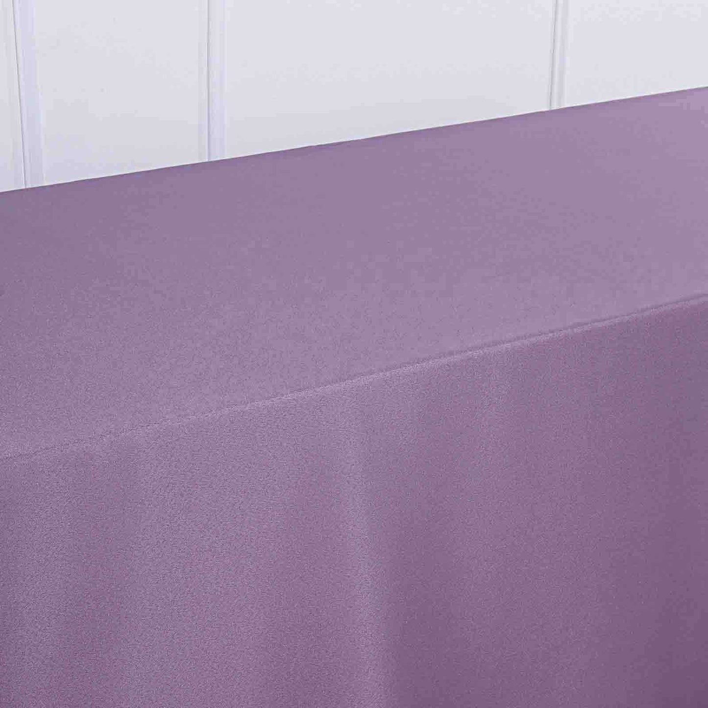 Polyester 72"x120" Rectangle Tablecloth Violet Amethyst - Durable and Stylish Table Cover