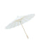 4-Pack Paper and Bamboo Parasol Umbrellas White - Decorative Centerpieces and Bridal Shower Photo Props 16"