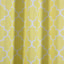 2 Pack White Yellow Lattice Room Darkening Blackout Curtain Panels With Grommet, Trellis Insulated Curtains 52"x96" - Clearance SALE