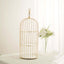 3-Tier Cupcake Cake Stand Bird Cage Design with Crystal Top Mirror Base - Serving Tray with Hanging Option 22"