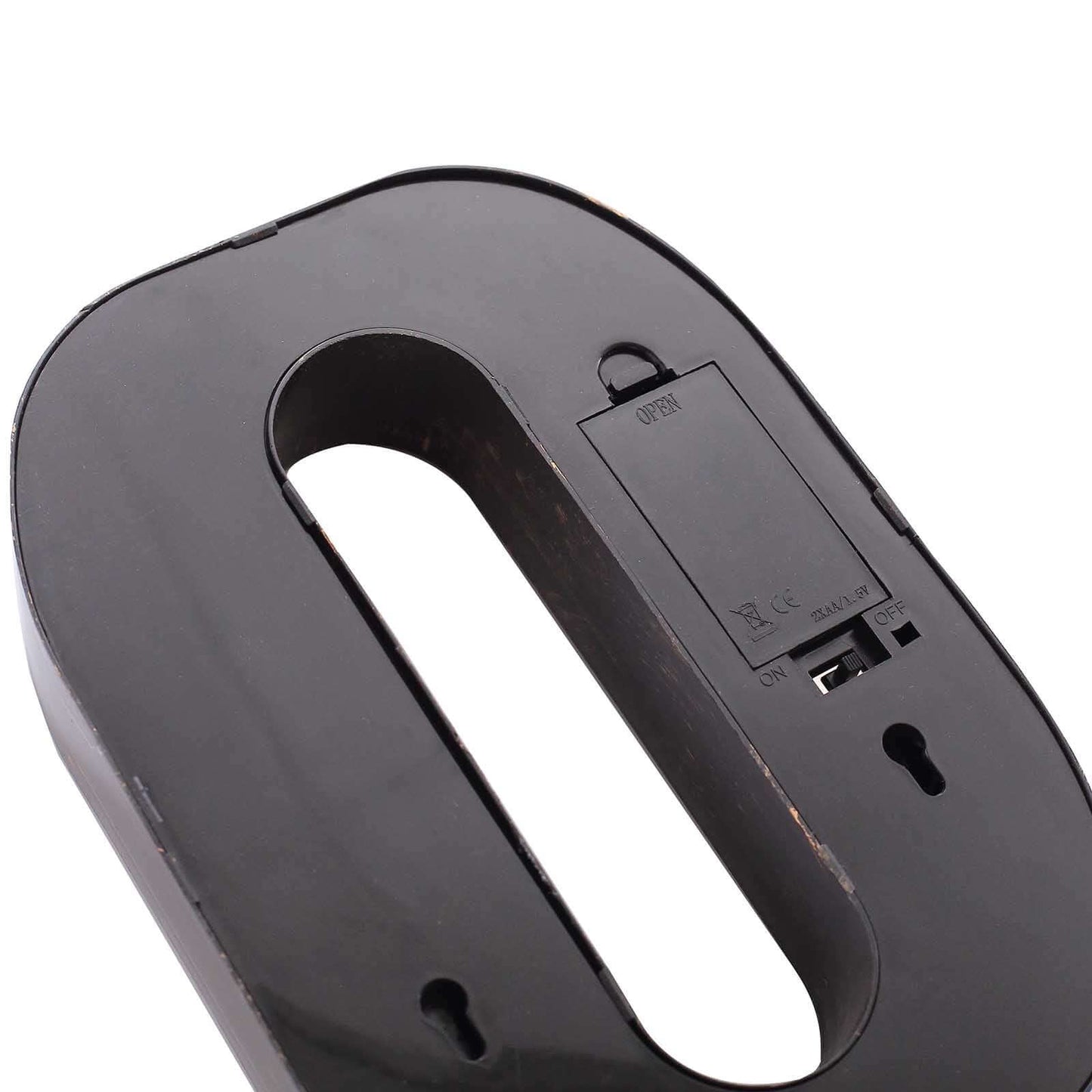 LED Marquee Letter "O" Industrial Style Antique Black - Light-Up Alphabet Sign for Weddings & Displays 9"