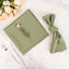 5 Pack Premium Polyester 20"x20" Napkins Dusty Sage Green - Wrinkle-Resistant & Durable Dinner Napkins