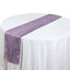 Taffeta 12"x108" Table Runner Violet Amethyst - Accordion Crinkle Design