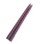 12-Pack Taper Candles Spiral Long Burn Wick Design Violet Amethyst - Premium Unscented Wax Dinner Candle Sticks 11"