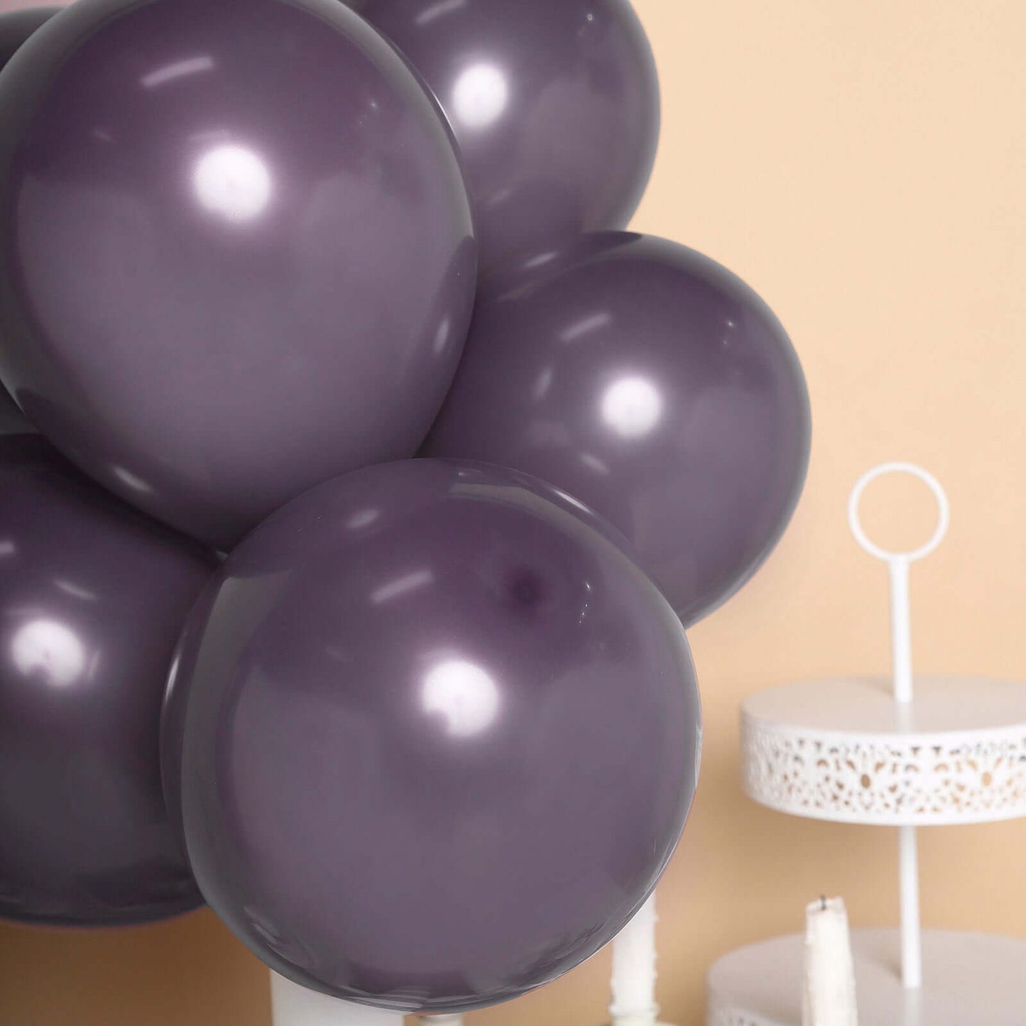 25 Pack 10" Matte Pastel Violet Amethyst Helium Air Latex Balloons