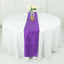 Taffeta 12"x108" Table Runner Purple - Accordion Crinkle Design