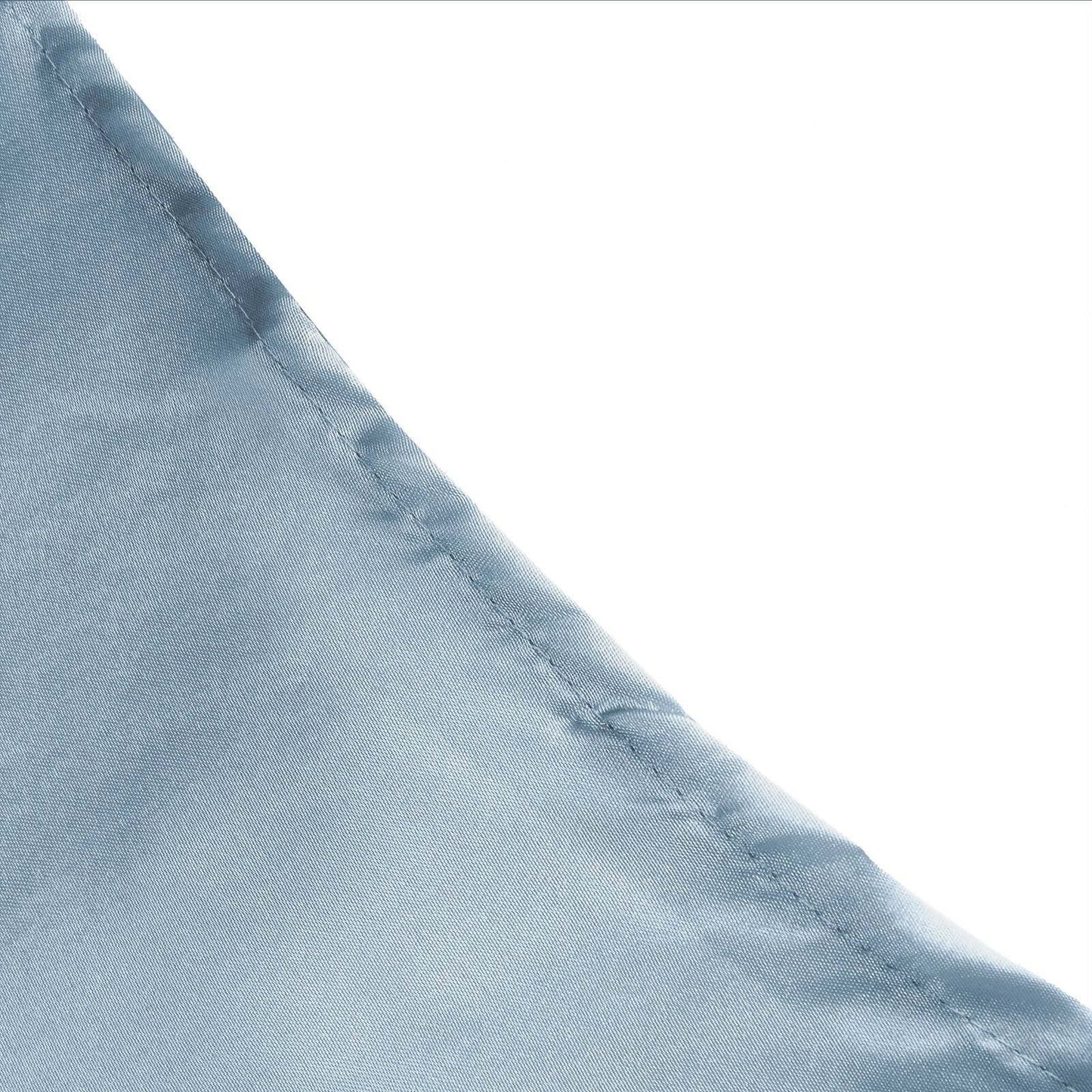 Satin Rectangular 60"x102" Tablecloth Dusty Blue - Smooth and Lustrous Table Cover