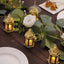 6-Pack LED Tealights Warm White Moroccan Style Gold - Battery Operated Mini Lantern Candle Lamp Centerpieces 3.5"
