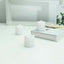 12-Pack LED Votive Candles Classic White Design - Reusable Flameless Battery Operated Lights