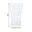Giant LED Marquee Light Up Letter "W", White 4ft Pre-Cut Foam Board with 10 Warm White Battery Operated LEDs, Glue Gun and Sticks