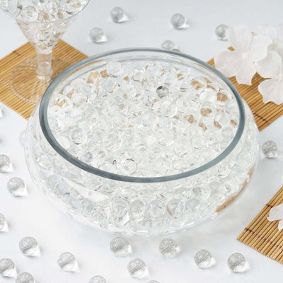 Water Gel Beads Vase Filler Clear - Large Nontoxic Jelly Balls for Floating Candles & Floral Displays 10g