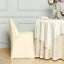 Polyester Slip On Folding Chair Covers Beige - Stain-Resistant Reusable Durable Fabric