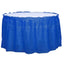 5 Pack Plastic Table Skirts Royal Blue Ruffled - Durable Disposable Skirts for Events 14ft