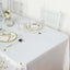 5-Pack Plastic Table Covers White Rectangle with Gold Stars - Decorative PVC Disposable Tablecloths 54"x108"