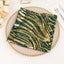 Sequin Mesh 20"x20" Napkin Hunter Emerald Green Gold - Wave Embroidered Reusable Napkin