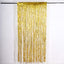 Metallic Gold Wavy Foil Fringe Party Backdrop, Curly Tinsel Streamer Photo Booth Curtain - 3ftx6ft