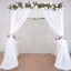 10ft 4-Post Gold Metal DIY Photography Backdrop Stand, Wedding Arch Canopy Tent