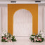8ft Gold Spandex Backdrop Stand Cover for Arc de Triomphe Stand, Stretch Fitted Floral Balloon Frame Wedding Arch Cover