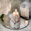 Wedding Cake Candle Cherry Blossom Design Gift Wrapped with Thank You Tag - Chic Party Favors for Special Occasions 2"