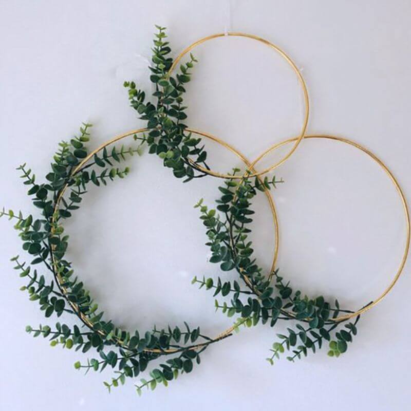 36" Gold Heavy Duty Metal Hoop Wreath, Floral Hoop