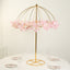 Wedding Centerpiece Umbrella Design Metal Gold - Round Base Floral Frame Stand 42"