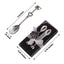 2 Pack 4" Silver Metal Couple Coffee Spoon Set Party Favors, Pre-Packed Wedding Souvenir Gift