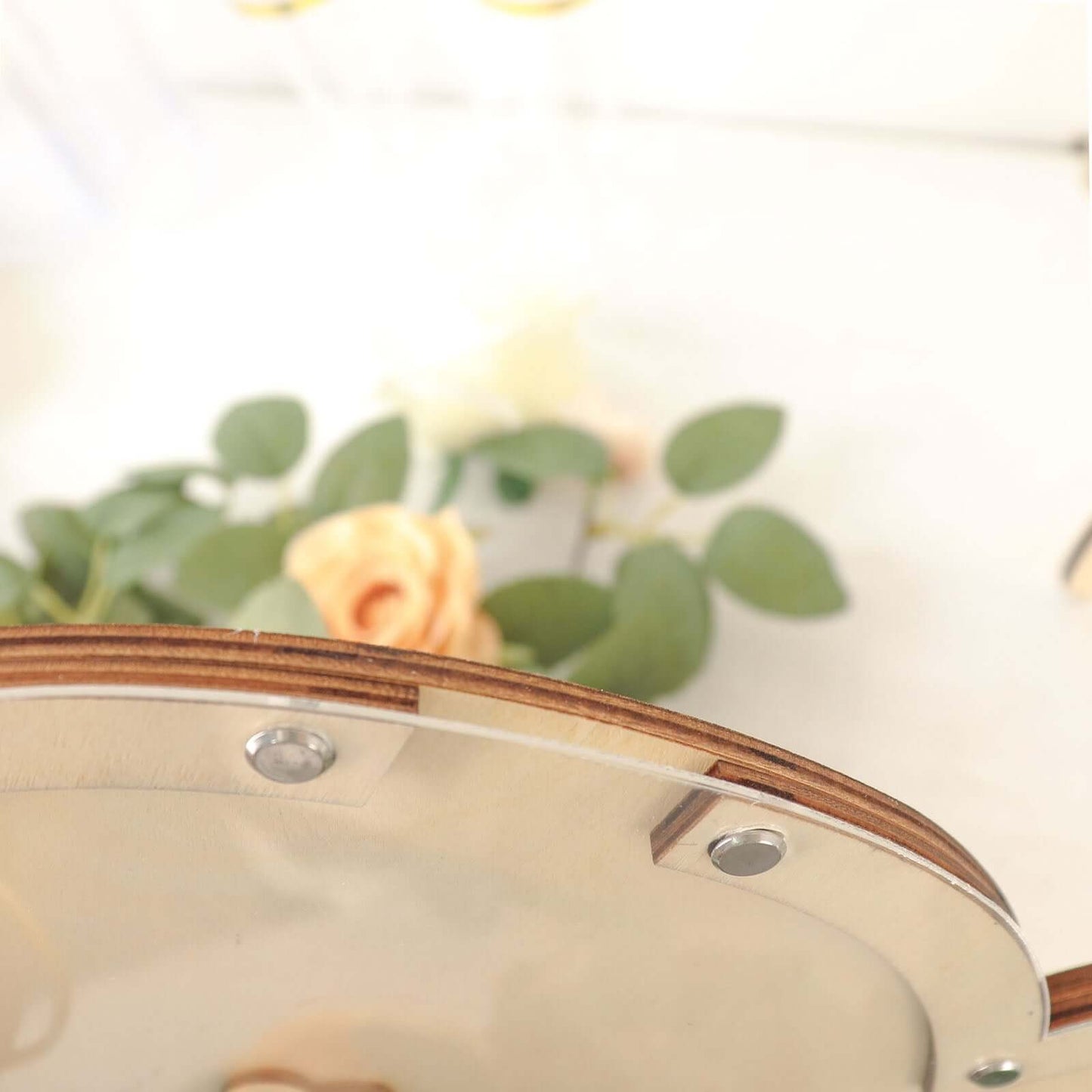 13" Wooden Heart Drop Top Frame Wedding Guest Book Alternative, Rustic Sign Display Stand