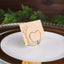 10-Pack Metal Card Holder Stands Double Heart Design Gold - Table Number Stands and Wedding Place Card Menu Clips 1"