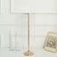 2-Pack Metal Flower Stand Gold with Spiral Hanging Beads - Crystal Pedestal Table Wedding Centerpiece 24"