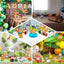 Table Scatters Decorations Set Jungle Safari Animal 3D Honeycomb Design Tissue - Decorative Party Accents