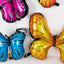 Set of 6 Assorted Butterfly Helium Foil Balloons, Fairy Tale Theme Party Supplies - 21",23",28"