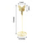 5-Pack Metal Place Card Holders Gold - Modern Table Number Stands with Whimsical Butterfly Clips & Spiral Base for Signs Memos Photos Menus 5"