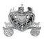 12-Pack Heart Carriage Candy Container Gift Boxes Silver Princess - Stylish Favor Boxes for Special Occasions 4"