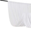 White 4-Way Stretch Spandex Event Curtain Drapes, Wrinkle Free Backdrop Event Panel with Rod Pockets - 5ftx10ft