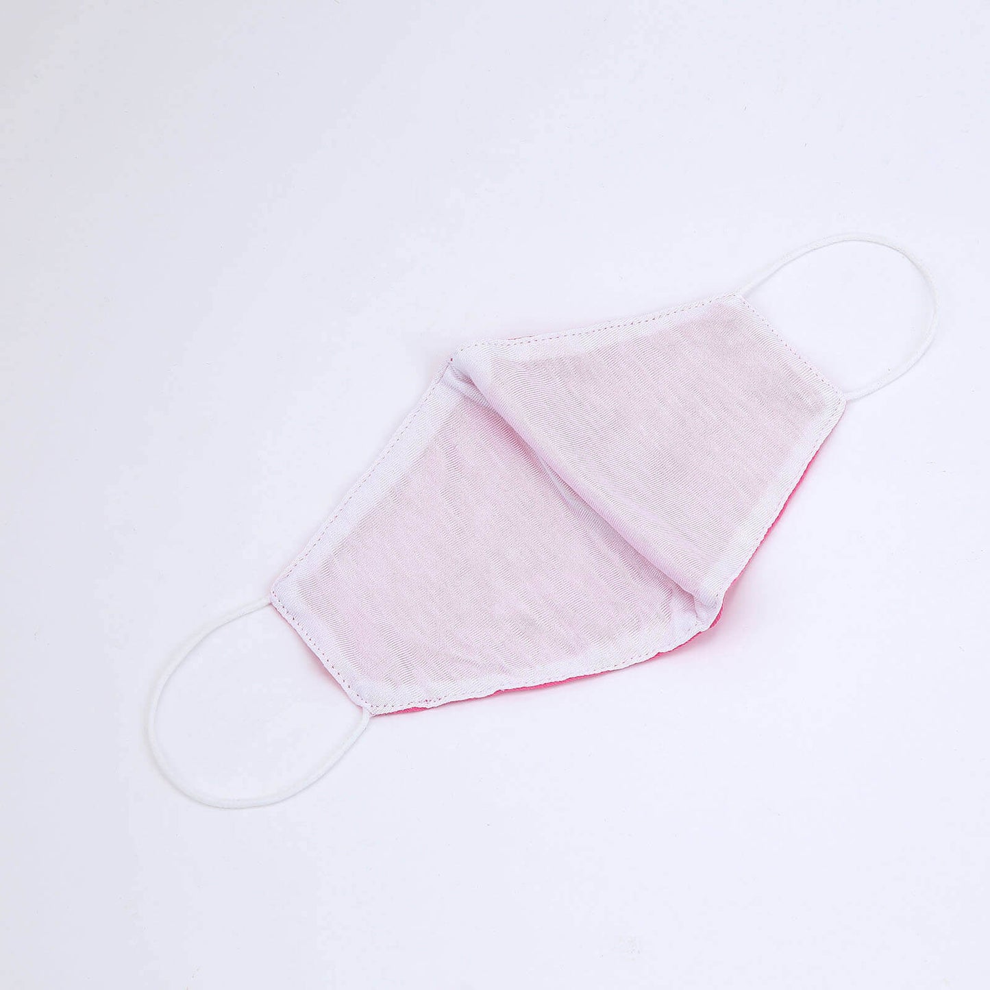 5 Pack 2 Ply Fuchsia Ultra Soft 100% Organic Cotton Face Masks, Reusable Fabric Masks With Soft Ear Loops