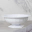 3-Pack Plastic Footed Compote Bowl Flower Vases Roman Style White - Round Decorative Pedestal Table Centerpieces 10"