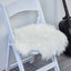 Faux Sheepskin 20" Cushion Cover with Soft Plush Finish White - Stylish Small Shag Area Rug for Events