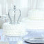 Metal Royal Crown Cake Topper Silver - Sophisticated Wedding Cake Centerpiece Decor for Themed Events 9"
