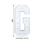 Giant LED Marquee Light Up Letter "G", White 4ft Pre-Cut Foam Board with 10 Warm White Battery Operated LEDs, Glue Gun and Sticks