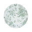 6 Pack Round Floral Acrylic Charger Plates in French Toile Pattern, 13" White Sage Green Dinner Charger Event Tabletop Decor