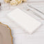 20 Pack Linen-Like Paper 8.5"x4" Napkins White - Highly Absorbent & Disposable Airlaid Guest Towels for Special Occasions