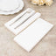 20 Pack Linen-Like Paper 8.5"x4" Napkins White - Highly Absorbent & Disposable Airlaid Guest Towels for Special Occasions