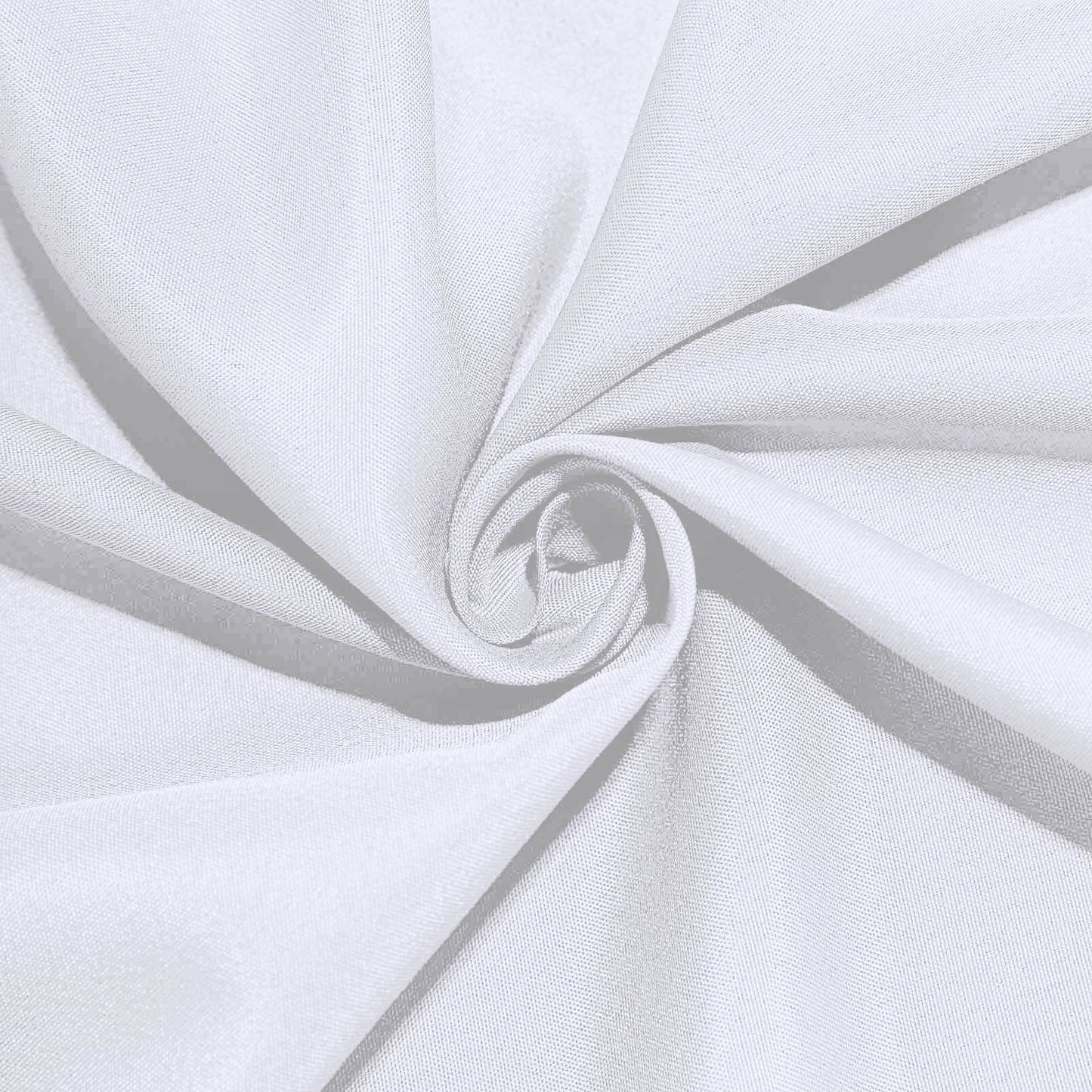 Polyester 90" Round Tablecloth White - Stain and Wrinkle-Resistant Table Cover for Party & Gatherings