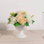4-Pack Plastic Flower Pot Vases Roman Style White - Classic Floral Urn Planter Table Centerpieces 6"