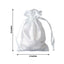 12 Pack 4"x6" White Satin Drawstring Wedding Party Favor Gift Bags