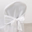 10-Pack Polyester Slip-On Banquet Chair Covers with Attached Sashes â€“ White Reusable Stain-Resistant Covers for Wedding & Event Decor