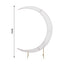 7.5ft White Spandex Crescent Moon Wedding Arch Cover, Custom Fitted Chiara Backdrop Stand Cover